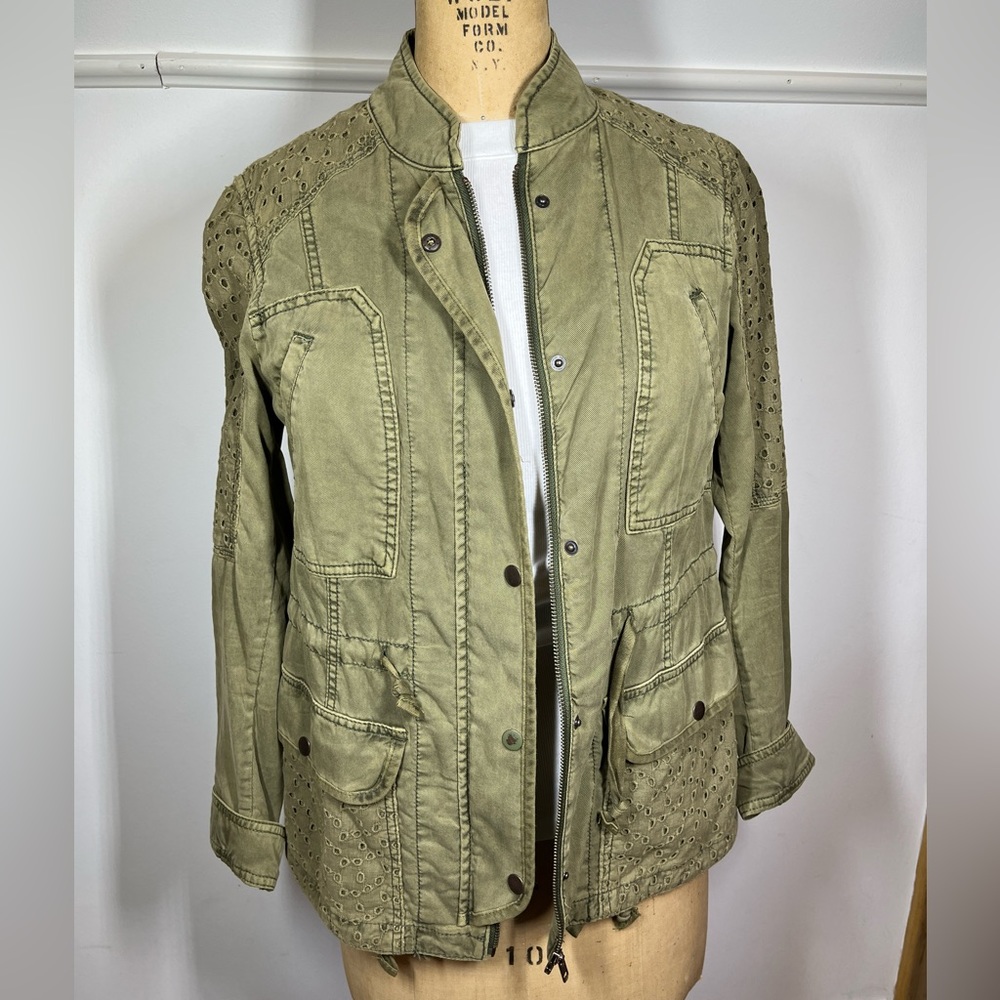 HeiHei camo green jacket XS